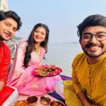 Rooqma Ray Instagram - Subho bhaiphota ❤️ @aajtakbangla @sunbanglaofficial #instagram #insta #instagood #instamood #bhai #bhaiphota #2023 #aajtak #sunbangla #celebration #siblings #onscreen #actorslife #rooqmaray Floatel Hotel