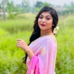 Rooqma Ray Instagram - শুভ মহাষ্টমী। #instagram #instadaily #instalike #insta #instagood #instafashion #instamood #instalove #mahaastami #saree #sareelove #pink #rooqmaray #festival #bengali #durgapuja