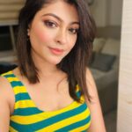 Rooqma Ray Instagram - Hate me or love me, either way, I'm still on your mind 💛 #instagram #insta #instagood #instalike #instalove #stripes #dressoftheday #yellow #shorthairdontcare #newlook #rooqmaray