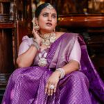 Roshna Ann Roy Instagram – Saree has the potential to wake up the diva in every woman….🐘🫶🏽 Presenting ,🫶🏽..🧡Beautiful  Kanjeevaram collections of  @lphntstories.by.roshna 🐘🐘…

Hope u guyzzz are enjoying ur “Navaratri  celebrations “… Happy Navaratri “.. everyone ♥️🧡

And about the 
saree , it’s pure pattusaree with  great  combination of contrast  shades ,  Silver threads blended with beautiful violet saree 🧵 …  i think it’s going to be a hit combination  after this picture 🧡.. 🧡 

Saree +statement jewelry= perfection”
Thank u somuch : 
@ladies_planet_rental_jewellery  For the extraordinary peices 🧡🫶🏽 
 🧡Team 🧡
Concept : @roshna.ann.roy 
📸 : @sherinabrahamphotography 
Mua : @rr.makeovers 
Costume: @lphntstories.by.roshna 
Jwellery : @ladies_planet_rental_jewellery 
Associated: @bridebox_makeup_studio 

#kanjeevaramsaree #kanjeevaram #bridalsarees #bridalpattusarees #weddingsaree #weddinginspiration #saree #weddingphotography #weddingjewellery #ladiesplanetperinthalmanna #lphnstories #roshnaannroy #rrmakeovers #keralabridal #bridalmakeup #navarathri #navarathrispecial Kochi, India