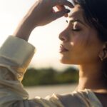 Ruchira Jadhav Instagram - Her stare as radiant as the Sun's glare #ruchirasays both intense, a fiery love affair ❤️‍🔥 #RuchiraJadhav in & as #TheGoldenHour ☀️
