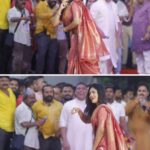 Ruchira Jadhav Instagram - दहिकाला २०२३ ❤️‍🔥 When GRACE meets Playfullness ☺️ PS. Call it whatever.. #ruchirasays I call it ‘Being in the moment’✨✨ Never ever miss those moments where you feel you can make yourself smile ! Smile..laugh..Dance… do whatever… Live a little more everyday 🫶🏻 #YouarePrecious Wearing: @mysilklove @liiyanna_designs #RuchiraJadhav #Festival #Event