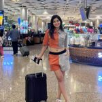 Ruchira Jadhav Instagram - Flying for my Dreams.. ✈️ Off to Vietnam🇻🇳 . . . . #ruchirasays A step at a time 🎬♥️ #Airportlook Wearing : @blamblack_clothing Styled by : @jidnyasa_98 #shoot #travel #fly #RuchiraJadhav Terminal 2 , Chhatrapati Shivaji International Airport , Mumbai