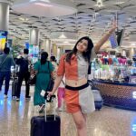 Ruchira Jadhav Instagram - Flying for my Dreams.. ✈️ Off to Vietnam🇻🇳 . . . . #ruchirasays A step at a time 🎬♥️ #Airportlook Wearing : @blamblack_clothing Styled by : @jidnyasa_98 #shoot #travel #fly #RuchiraJadhav Terminal 2 , Chhatrapati Shivaji International Airport , Mumbai