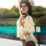 Ruchira Jadhav Instagram - Her stare as radiant as the Sun's glare #ruchirasays both intense, a fiery love affair ❤️‍🔥 #RuchiraJadhav in & as #TheGoldenHour ☀️