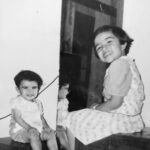 Rukmini Vasanth Instagram - simpler times 👯‍♀️🐒🐒 sillier sisters