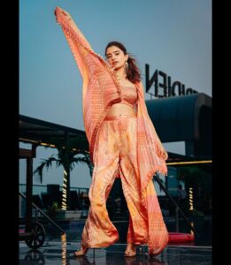Rukshar Dhillon Instagram - #Gnapakalu song launch!🧡

#SparkTheLife in theatres on 17th November!

📸- @pranav.foto 
👗- @alvirarego @styled_bysonali_ @ritukumarhq @suhanipittie 
💇🏻‍♀️- @aartigupta5565 
💄- @makeupbysalonij