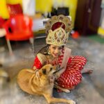 Rupali Ganguly Instagram - Acche Karm hi sach mein Bhakti hai…Pooja hai 🙏🏻🙏🏻 May we all the power and the blessings to light up everyone’s lives around us … May we all have the heart to give and in return receive peace and happiness ❤️ May our Karmas be good and may they come back to your families ten fold ❤️🙏🏻 Gabbar and his Maata and the family wish you all a blissful peaceful mindful and illuminating Diwali❤️🪔🪔🪔🪔⭐️⭐️🪔⭐️⭐️🪔🪔🪔 #love #light #diwali #festival #rupaliganguly #anupamaa #jaimatafi #jaimahakal