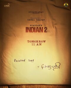 S. Shankar Instagram - #Indian2 @ikamalhaasan @anirudhofficial @r_varman_ @lycaproductions #subaskaran @redgiantmovies_ #gkmtamilkumaran #Mshenbagamoort3