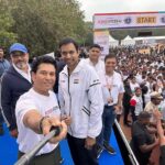 Sachin Tendulkar Instagram – To see almost 8,000 enthusiastic runners showing up for the @ageasfederal Life Insurance Hyderabad Half Marathon 2023, was fantastic. I was personally moved by the grit of visually challenged runners. They are an inspiration for all of us. 

Taking care of our planet’s health is as important as taking care of our own health. One of the initiatives in this direction has been the 10,000 trees being planted by us, on behalf of all marathon participants. 

#RunAgelessRunFearless 

#partnership