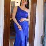 Sadha Instagram - 💙💙💙 Designer @neirinbyr Stylist @harinireddym Jewellery @kushalsfashionjewellery VC @trendloud team @gkkarthikgubbala #sadaa #actor #judge #realityshow #fdanceshow