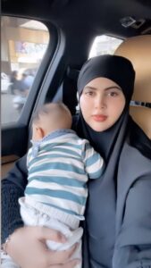 Sahar Afsha Instagram - My cutie azlan ❤️ Islam gives mothers a status great in Islam 😇 Mother is a blessing and a gift from Almighty Allah. The first word a baby utters is Mother in love and calls out loud no matter it is 💕 #saharafsha #deen #islam #motherhood