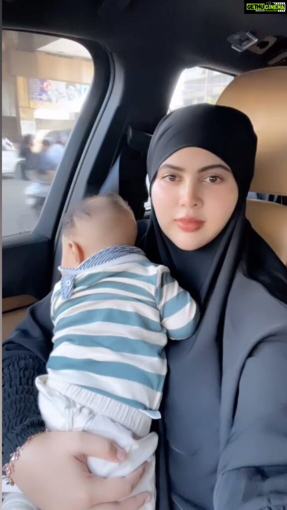 Sahar Afsha Instagram - My cutie azlan ❤️ Islam gives mothers a status great in Islam 😇 Mother is a blessing and a gift from Almighty Allah. The first word a baby utters is Mother in love and calls out loud no matter it is 💕 #saharafsha #deen #islam #motherhood Mumbai, Maharashtra