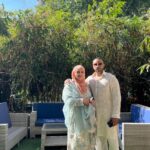 Sahar Afsha Instagram – My Eid this time is extra special because it’s with my husband ❤️, eid is a celebration, where your bond & connections  gets more strong  with ur family 💜 m truly blessed to have a beautiful and a huge family ❤️ allahamdulliah