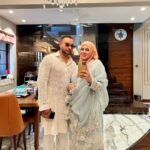 Sahar Afsha Instagram – First Eid as mrs & mr Shaikh 💫  allahamdulliah 
Eid Mubarak fam ❤️ Mumbai, Maharashtra