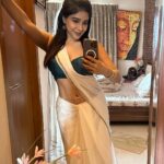 Sakshi Agarwal Instagram - Embracing the purity of white in every frame. ✨📷 #SareeStories #abs #sareelove #whitesaree Chennai, India