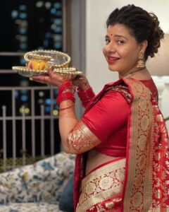 Sambhavna Seth Instagram - Happy Karwa Chauth❤️