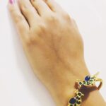 Samskruthy Shenoy Instagram - Thank you for this beautiful bracelet @kanakadhara_jewellery ❤