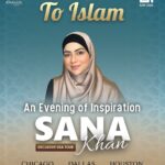 Sana Khan Instagram - 🇺🇸 Chicago! Dallas! Houston! Are we ready?! The World Renowned Sana Khan (Former Bollywood Actress) is coming to you! For the VERY FIRST TIME EVER! From Bollywood to Islam; Get Ready for an EPIC Evening of Inspiration. 📍 Chicago ~ 5th Jan 📍 Dallas ~ 7th Jan 📍 Houston ~ 9th Jan Register & Book Now: www.SANAKHAN.us Hosted by @alkhaleelinstitute Events, in partnership with @ilmukcharity #usa #sanakhan #events #chicago #dallas #houston #newyork #usa🇺🇸 #bollywoodtoislam @sanakhaan21 @anas_saiyad20 United States