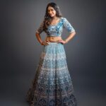 Sangeetha Sringeri Instagram - @iamsangeethasringeri "Embracing the festive vibes in my stunning blue lehenga, just like a true Kannadiga! 🌟 Wishing you all a joyous Dussehra, the most happy time of the year! 🪔🎉 #DussehraVibes #FestiveFeels #KannadigaPride #bigbosskannada Styled by: @beingstyl & @styleline_bydee Photography: @theportraitstudio_tps Outfit: @samyakkclothing MUA: @dheerajamakeovers Jewelry: @velvetboxby Studio: @tps_spaces #bigboss #kannada #sangeeta #charlie777 #blue #lehanga #dussehra #festival Bangalore, India
