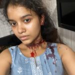 Sanjana Tiwari Instagram – Blood Bath at Iraivan sets 🩸