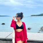 Sanjana Tiwari Instagram - On my best barbie behaviour 🍓 💕🥂 Port Blair Andaman Islands