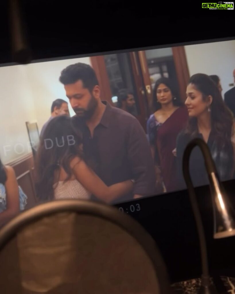 Sanjana Tiwari Instagram - Grateful for having had the opportunity to share screen space with @jayamravi_official sir and @nayanthara mam. ✨ Thank you to my amazing director @director_ahmed for giving me “Divya”. ❤️ #iraivan