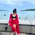 Sanjana Tiwari Instagram – On my best barbie behaviour 🍓 💕🥂 Port Blair Andaman Islands
