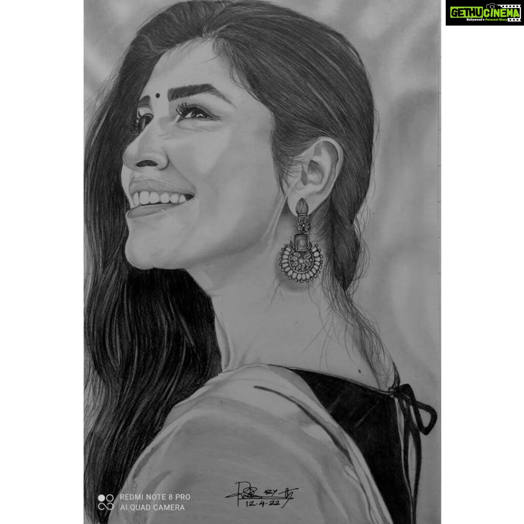 Sanskruti Balgude Instagram - #FanLoveTuesday You incredibly talented souls, you! 🫡😍 Your efforts are everything to me, promise! 🙇🏻‍♀️🥹 Thankyou! 🙏🏼 I love you…🩵 1. Mosaic art by @bageeraart 2. Colour pencil sketch by @nikhil_nimase 3. Pencil sketch by @prasanth_p_kumar