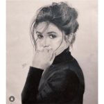 Sanskruti Balgude Instagram - #FanLoveThursday ….grateful..! 🙏🏼🩵🙇🏻‍♀️ 1. Pencil sketch by @artists_in_action 2. Pencil sketch by @artloversanyo 3. Watercolour painting by @art_sahil_ingavale #sanskrutibalgude #actress