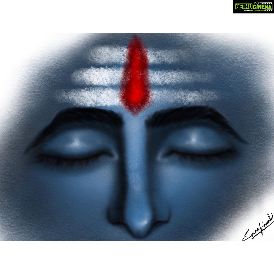 Sanskruti Balgude Instagram - … हर हर महादेव ..!! 🙏🏼 A series of digital art when I was helplessly gravitating towards “Mahadev”..🙇🏻♀️ Just want them to be permanently pinned on my feed…✨ #sanskrutibalgude #digitalart #procreate