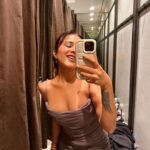 Sara Gurpal Instagram – #Sarakehndi Yes or no to the dress ??? Tell me fast 😄😂