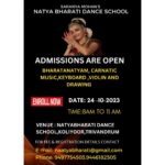 Saranya Mohan Instagram – Admissions are open❤️