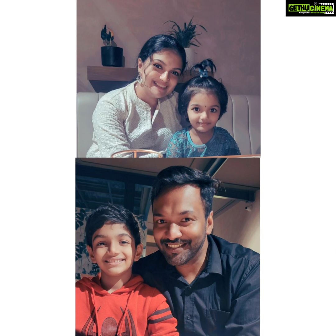 Saranya Mohan Instagram - When all the dust is settled and all the crowds are gone, the things that matter are faith, family, and friends. @swami_bro Location : Lantern Grove restaurant @lanterngrove_tvm Lantern Grove Restaurant