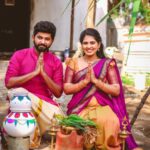Saravana Vickram Instagram - Happy Pongal ✨ Makeover @moon_li8_makeoverartistry Pc 👉 @colorgram.photography Costume 👉 @be_unique_boutique_ Jewellery 👉 @adyarfathimacollections
