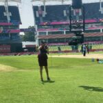 Sastika Rajendran Instagram - Hey Cutie Spidey 😘 ‘Twas a good day at work 💕 #workdiaries #iccworldcup2023 #cwc23 #cwc2023 M. A. Chidambaram Stadium, Triplicane, Chennai, Tamil Nadu, India