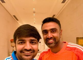 Sathish Instagram - Had a lovely time with u after the extraordinary win @rashwin99 bro 🤗❤️🤗. Rock the remaining series 💪 #cricketworldcup2023 ❤️ #indiavsaustralia 💪
