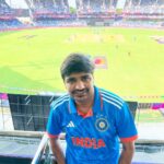 Sathish Instagram - Naaaan Ready Dhan…… Indiaaaaaa…. Indiaaaaa….. 🙏🏻 🇮🇳🙏🏻 #indvsaus 💪 #cricketworldcup2023 ❤️