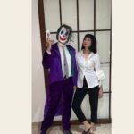 Saumya Tandon Instagram - Wanna dance to win the trophy. About last night Mia Wallace with joker @saurabhdevendrasingh and shehenshah @rajasen #halloween #pulpfiction #miawallace #aboutlastnight Mumbai, Maharashtra