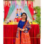 Sayali Sanjeev Instagram - गणपती बाप्पा मोरया… पुढच्या वर्षी लवकर या 🙏🏻 • • At @pngadgilandsons Nashik store ❤️ Wearing @vastrabymilonee ❤️ • #ganpatibappamorya #pudhchyavarshilavkarya #ganpati #2021 Nashik - नाशिक - Maharshtra