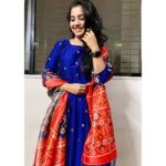 Sayali Sanjeev Instagram - गणपती बाप्पा मोरया… पुढच्या वर्षी लवकर या 🙏🏻 • • At @pngadgilandsons Nashik store ❤️ Wearing @vastrabymilonee ❤️ • #ganpatibappamorya #pudhchyavarshilavkarya #ganpati #2021 Nashik - नाशिक - Maharshtra