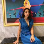 Sayani Gupta Instagram – Mood is 💙

Self styled in @stylemati with my tie & dye DMs!

MUA @eshwarlog 
Hair @paloshell 

For #badminton @largeshortfilms at @mumbaifilmfestival