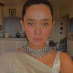 Sayani Gupta Instagram - Women Creator’s Panel at @mumbaifilmfestival Hurried Hmu styling shoot by self! But in this powder blue beauty by @shantibanaras Necklace @curiocottagejewelry As @rajshri_deshpande puts so honesty in her post! And something we discussed in the panel.. looking like an actor and the expectations of being turned out perfectly all the time is insane work! And we are all pressured into doing so and spending a ton of money each time, every event! Thank you @rotalks for asking the relevant question & moderating a fabulous panel! My fellow creators @maanvigagroo @rasikadugal @shriya.pilgaonkar discussed the bane of being fashion forward all the time!