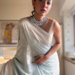 Sayani Gupta Instagram - Women Creator’s Panel at @mumbaifilmfestival Hurried Hmu styling shoot by self! But in this powder blue beauty by @shantibanaras Necklace @curiocottagejewelry As @rajshri_deshpande puts so honesty in her post! And something we discussed in the panel.. looking like an actor and the expectations of being turned out perfectly all the time is insane work! And we are all pressured into doing so and spending a ton of money each time, every event! Thank you @rotalks for asking the relevant question & moderating a fabulous panel! My fellow creators @maanvigagroo @rasikadugal @shriya.pilgaonkar discussed the bane of being fashion forward all the time!