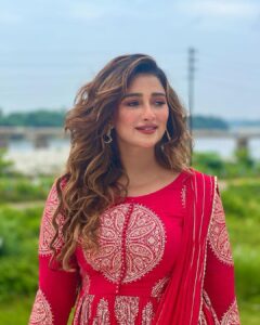 Sayantika Banerjee Instagram - 🩷…..#withlovesayantika Anarkali - @ranjhindia Styling- @sandip_jaiswal Makeup n Hair- Yours Truly