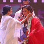 Sayantika Banerjee Instagram – FRAME ❤️@iamsayantikabanerjee is elated and honoured after getting #MahanayakSamman from our CM @mamataofficial .