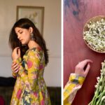Sayli Patil Instagram - Another day and chance to wear Indian simple clothing :) I love how super comfortable and beautiful this suit is ❤️ Thank you @jiza_the_label for the thoughtful Diwali gift that adds a touch of sparkle to the day. ✨☺️ 📷 @kaustubh_gokhale