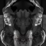 Scarlett Mellish Wilson Instagram - MIAMI !!! 🇺🇸 • @danielemahphotography In my dreams.. an alter ego.. the other me, reflections showing this @artmiamifairs 5-10th December. Context Art Fair. model and muse @scarlettwilsonofficial #artmiamifairs #artfair #miami #photography #mahlondongallery