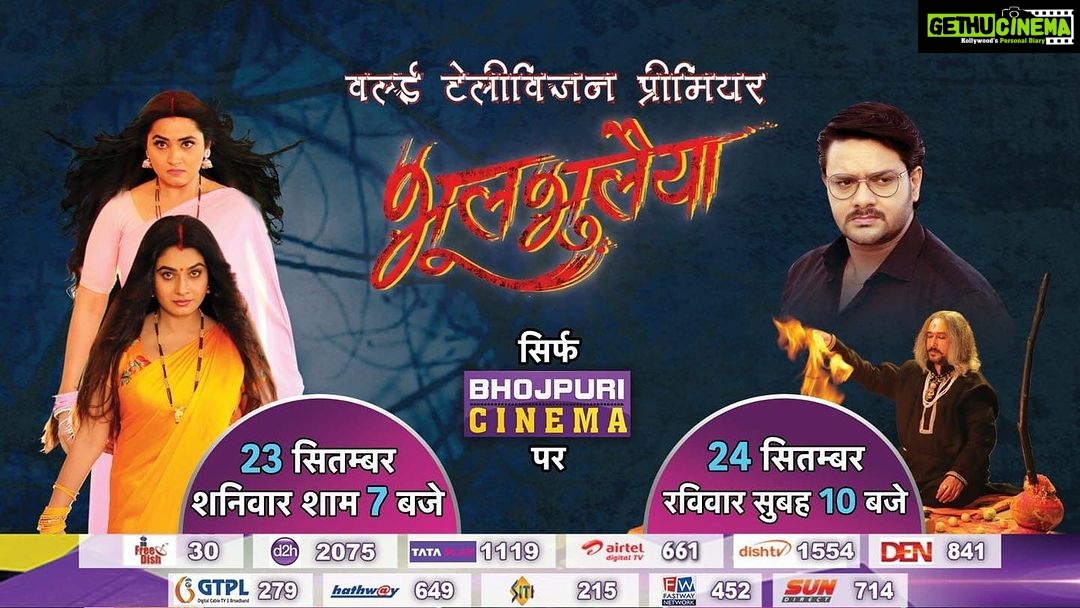 Seema Singh Instagram - Best wishes to entire team of भूलभुलैया ❤️ . . . . . #congratulations #newfilm #bhojpuri #ritusingh #gauravjha Mumbai, Maharashtra