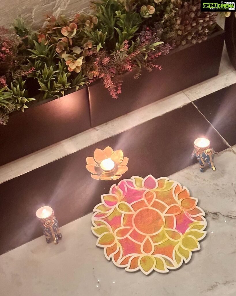 Shaheer Sheikh Instagram - May the divine light quell the darkness within us. #HappyDiwali #शुभदीपावली Rangoli by #Anaya